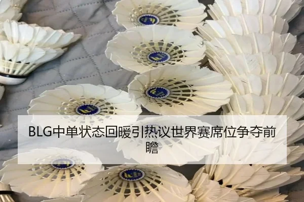 BLG中单状态回暖引热议世界赛席位争夺前瞻